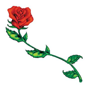 Long Stemmed Rose Tattoo