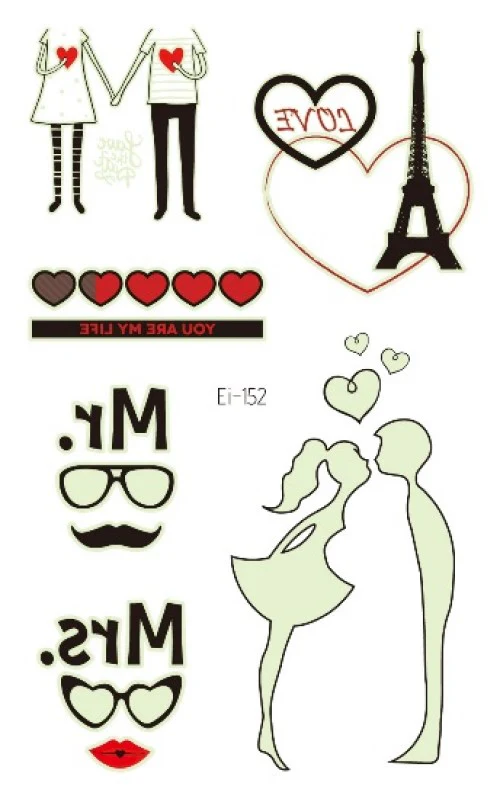 Love in Paris Temporary Tattoo