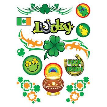 Luck Of The Irish Multi Tattoos (12 Tattoos)
