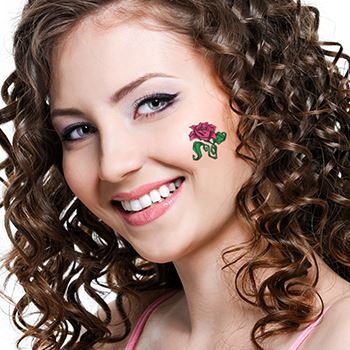 Luscious Pink Rose Tattoo - Image 2