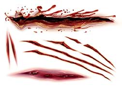 Mean Slashes Tattoos