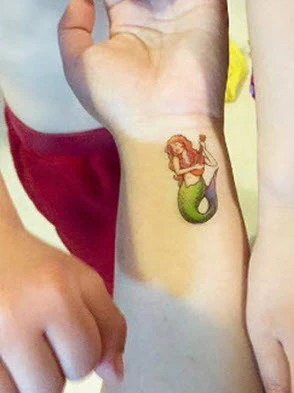 Mermaid Classic Girls Tattoo - Image 2