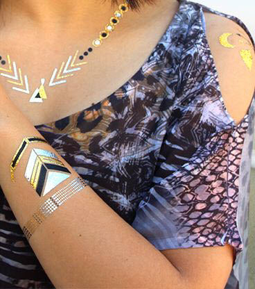 Metallic Festival Collection PrismFoil Tattoos (22 Tattoos) - Image 3