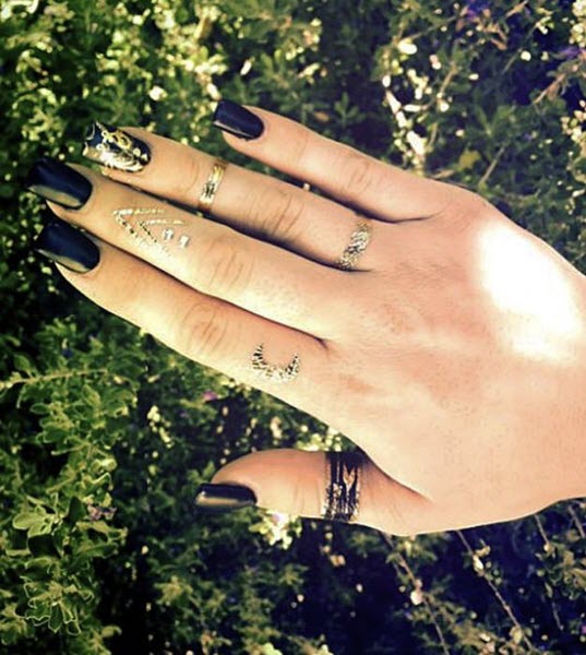 Metallic Gold Festival Collection PrismFoil Tattoos (19 Tattoos) - Image 4