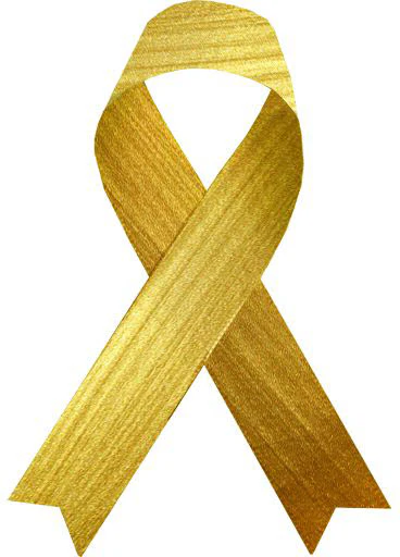 Metallic Gold Ribbon Tattoo