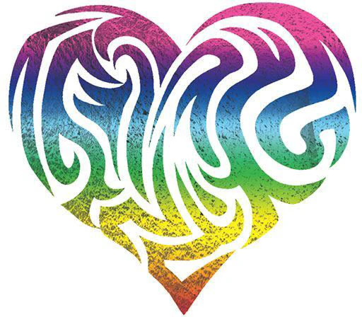 Metallic Radiant Heart Tattoo