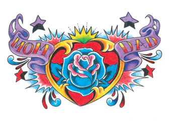 Mom Dad Heart Tattoo