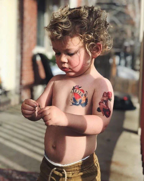 Mom Heart Bird Tattoo - Image 4