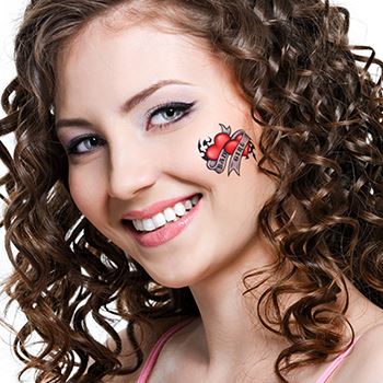 Naughty Bad Girl Hearts Tattoo - Image 2