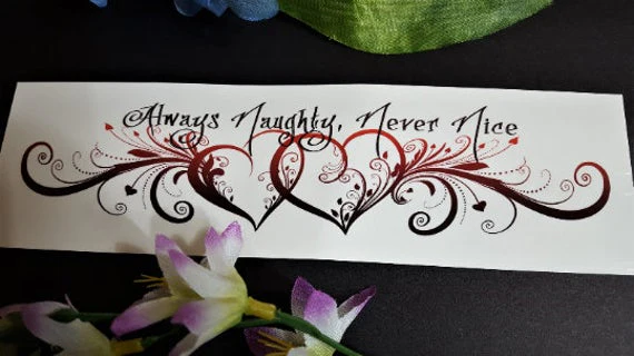 Naughty Hearts Band Tattoo