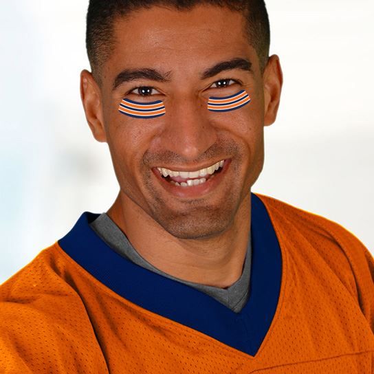 Navy, Orange & White Eye Black Tattoo - Image 2