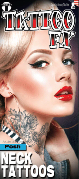 Neck Tattoos Posh- Tinsley Transfers - Image 5