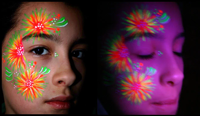 Neon Face & Body Paint Stargazer 10ml - Red - Image 3