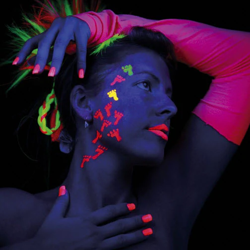 Neon Face & Body Paint Stargazer 10ml - Tangerine - Image 5