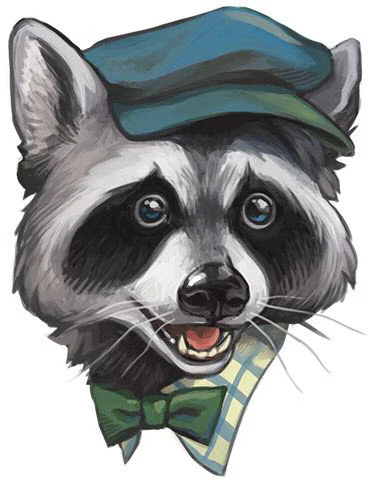Newsie Racoon Tattoo