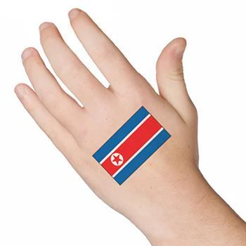 North Korea Flag Tattoo - Image 2