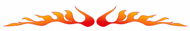 Orange Flames Armband Tattoo