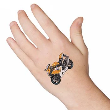 Orange Motorbike Tattoo - Image 2