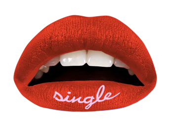Orange Single Violent Lips (3 Lip Tattoo Sets) - Image 3