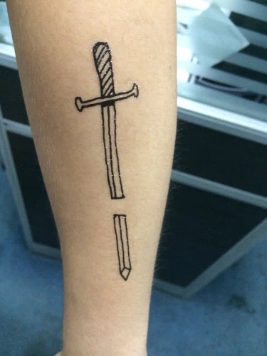 Pierced Sword Tattoo - Image 2