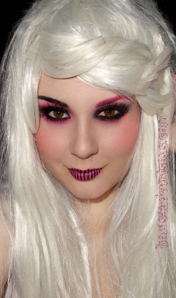 Pink & Black Stripes Violent Lips - Image 2