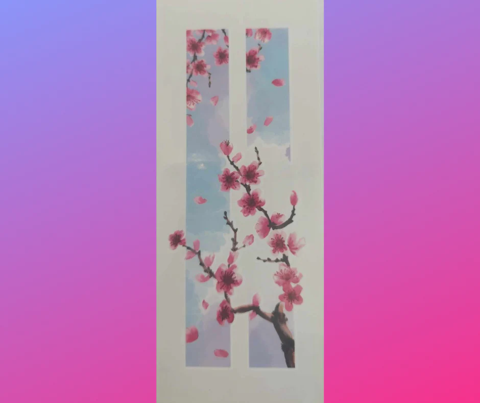 Pink Blossom Branch Temporary Tattoo - Image 3