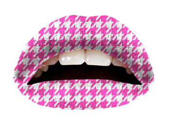 Pink Houndstooth Violent Lips