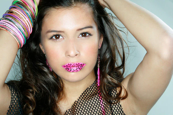 Pink Leopard Violent Lips (3 Lip Tattoo Sets) - Image 3