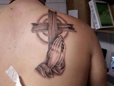 Praying Hands XL Tattoo - Image 2