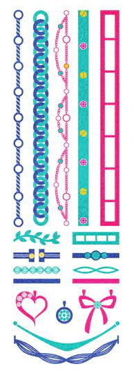 Prismfoil Color Jewelry Set (18 Tattoos)