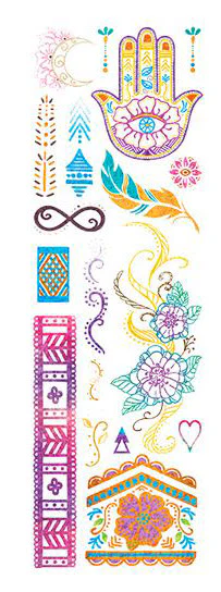 Prismfoil Colorful Jewelry (20 Tattoos)