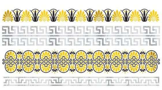 PrismFoil Decadent Deco Bracelet Tattoos (4 Tattoos)