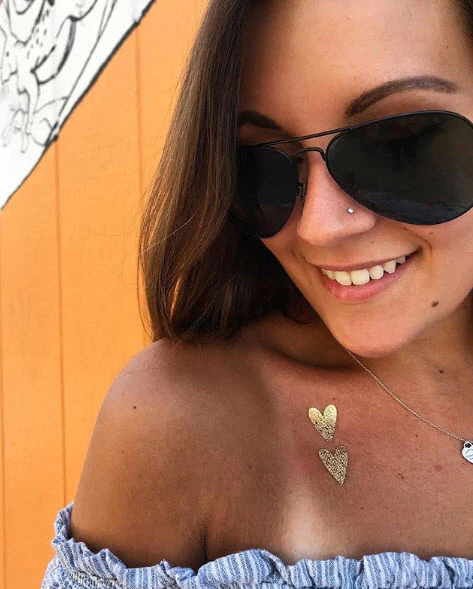 PrismFoil Gold And Silver Hearts Tattoos (4 Tattoos)