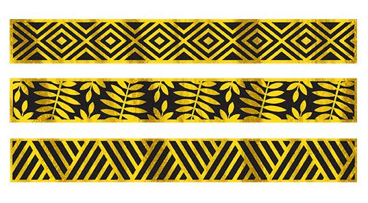 PrismFoil Gold Rush Bracelet Tattoos (3 Tattoos)