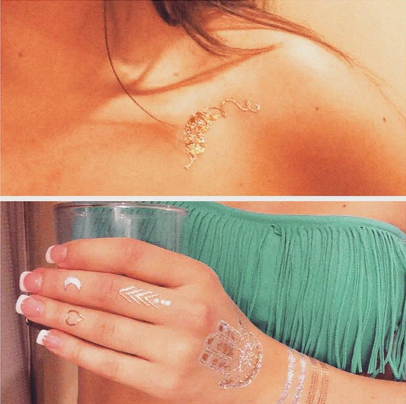 Prismfoil Gold & Silver Jewelry (15 Tattoos)