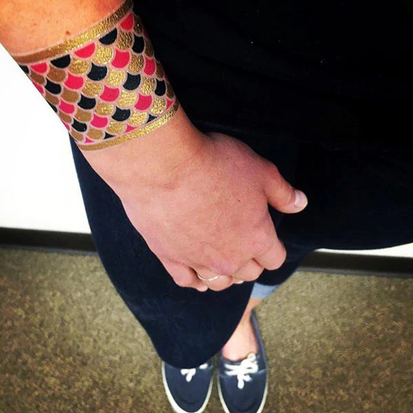 Prismfoil Scales Bracelet Tattoo - Image 3