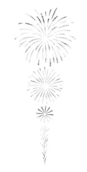 PrismFoil Silver Fireworks Tattoo