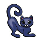 Purple Cat Tattoo