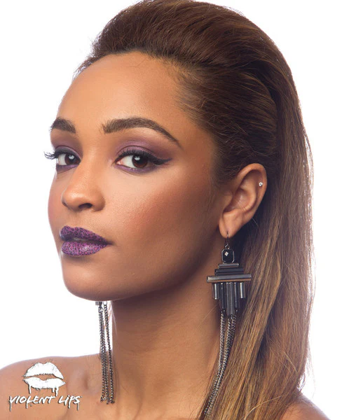 Purple Cheetah Violent Lips (3 Lip Tattoo Sets) - Image 2