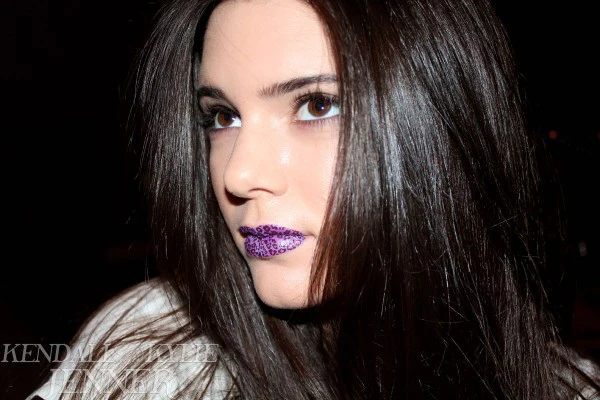 Purple Leopard Violent Lips (3 Lip Tattoo Sets) - Image 2