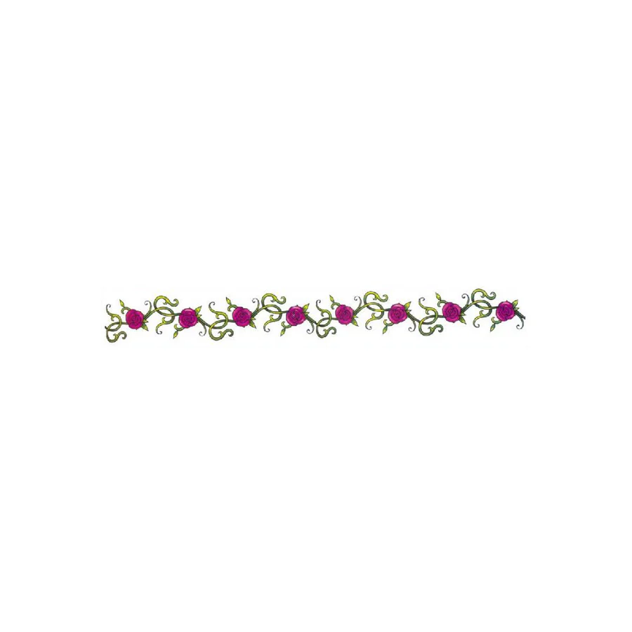 Purple Roses Long Body Tattoo - Image 2