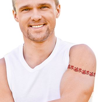 Red Asian Armband Tattoo - Image 2