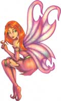 Red Fairy Tattoo