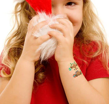 Reindeer With Ornaments Tattoo - Image 2