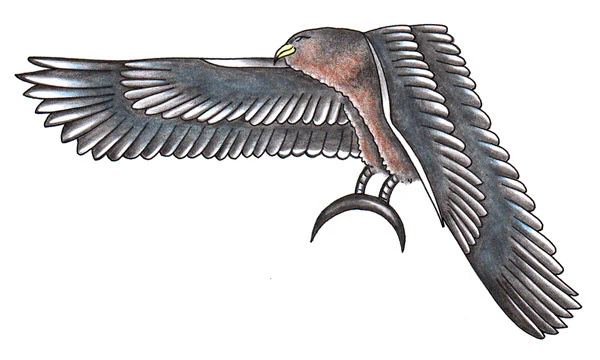 Rihanna - Falcon Gun Tattoo