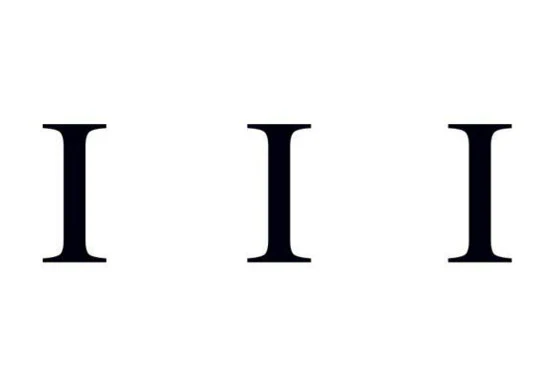 Roman Numeral 1 (One) Tattoo (3 tattoos)