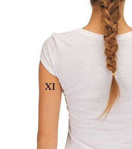 Roman Numeral 11 (Eleven) Tattoo (3 tattoos) - Image 3