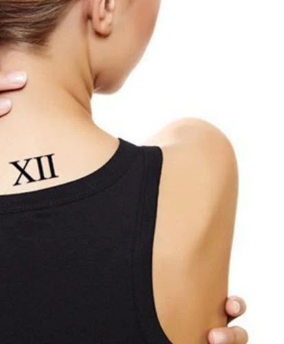Roman Numeral 12 (Twelve) Tattoo (3 tattoos) - Image 3