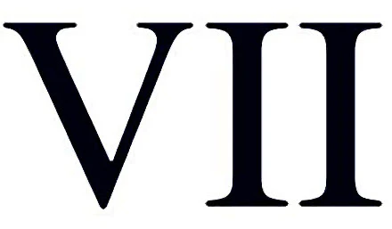 Roman Numeral 7 (Seven) Tattoo (3 tattoos) - Image 2