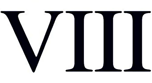 Roman Numeral 8 (Eight) Tattoo (3 tattoos) - Image 2